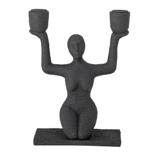 Bloomingville Świecznik Lucie czarny