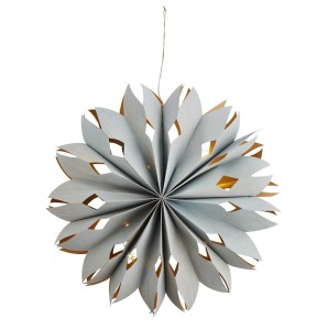 Madam Stoltz Gwiazda ze światełkami LED 50 cm aqua