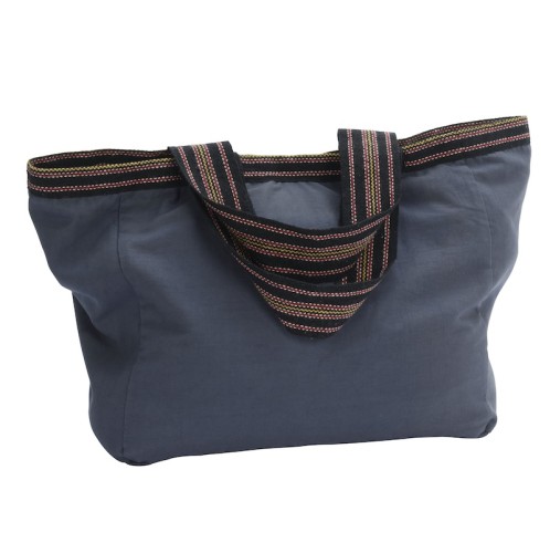 Madam Stoltz Torba shopper bawełniana blue