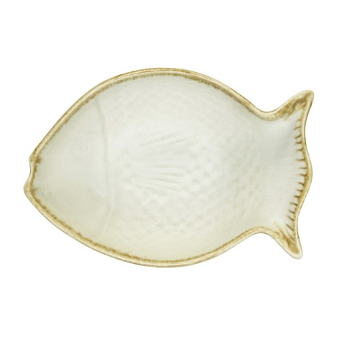 Madam Stoltz Miseczka ceramiczna Fish off white