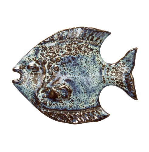 Madam Stoltz Dekoracja ścienna Fish ceramiczna 15 cm