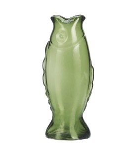Madam Stoltz Wazon Fish zielony 27 cm