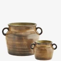 doniczka ceramiczna musztardowo-brązowa1.webp
