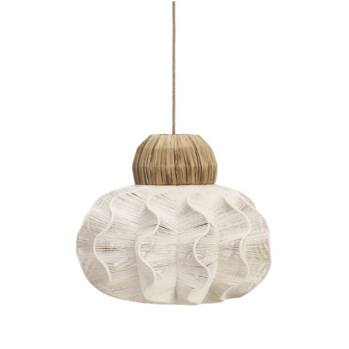 Madam Stoltz Lampa sufitowa ze sznurka i trawy morskiej Ø50 cm