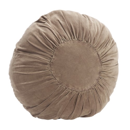 Madam Stoltz Poduszka okrągła aksamitna mushroom