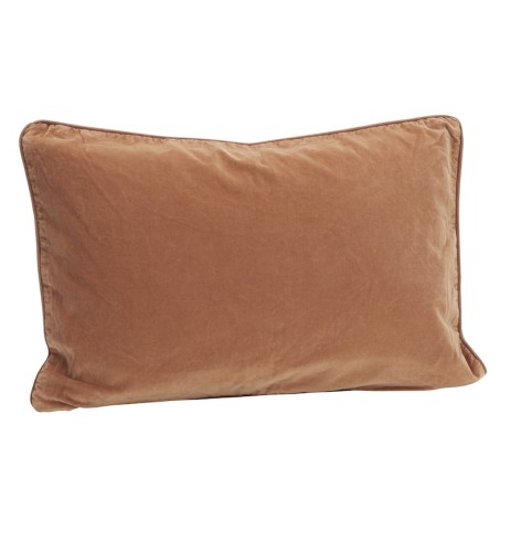 Madam Stoltz Poszewka aksamitna dusty peach 40x60 cm