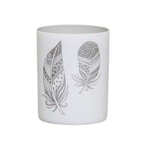 Bloomingville Lampion na tealight z piórkami